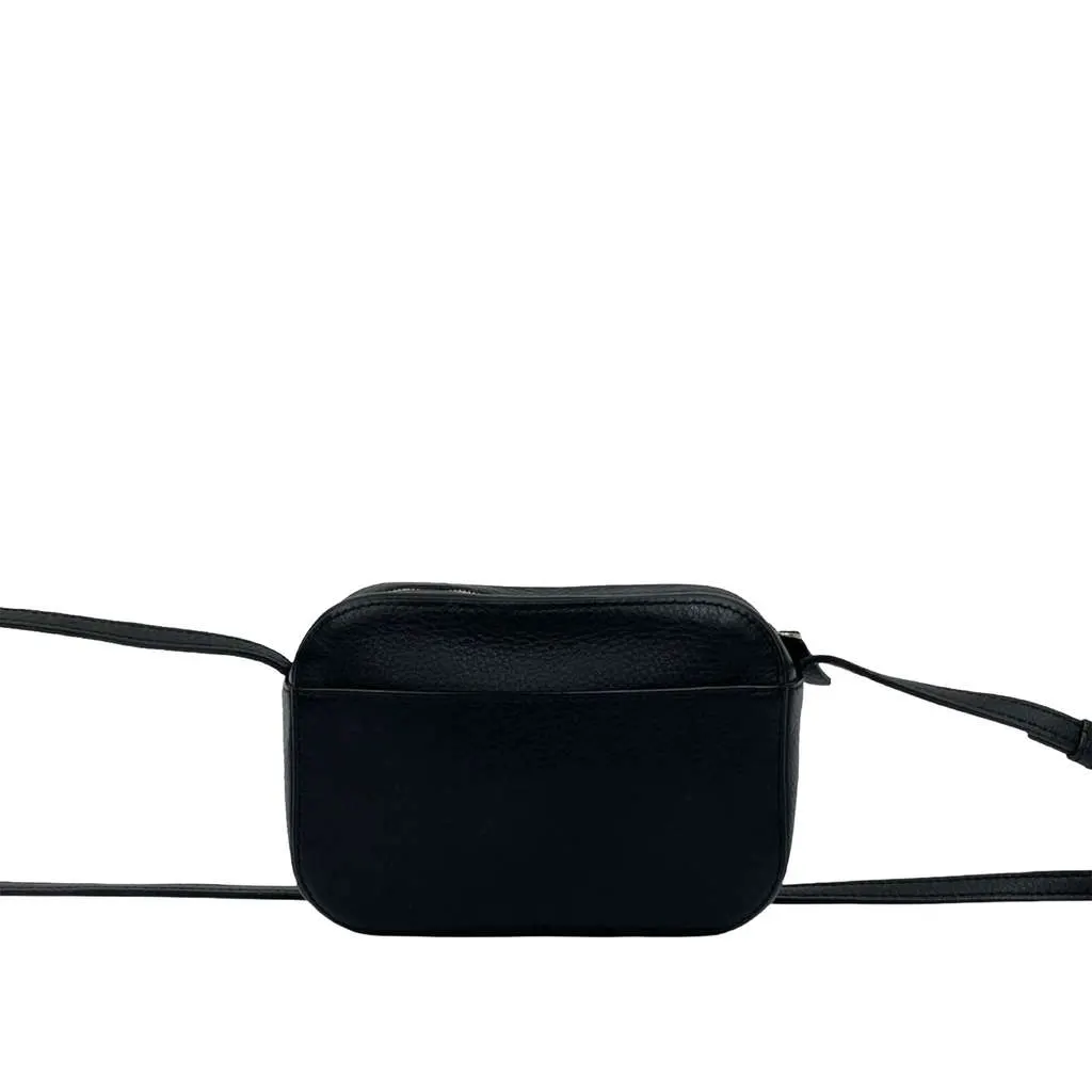 Balenciaga XS Leather Everyday Camera Bag Black Leather Good - Back View