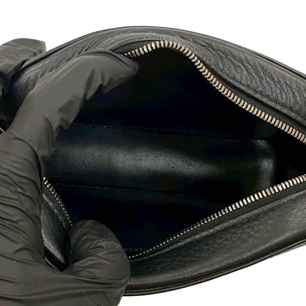 Balenciaga XS Leather Everyday Camera Bag Black Leather Good - Model View