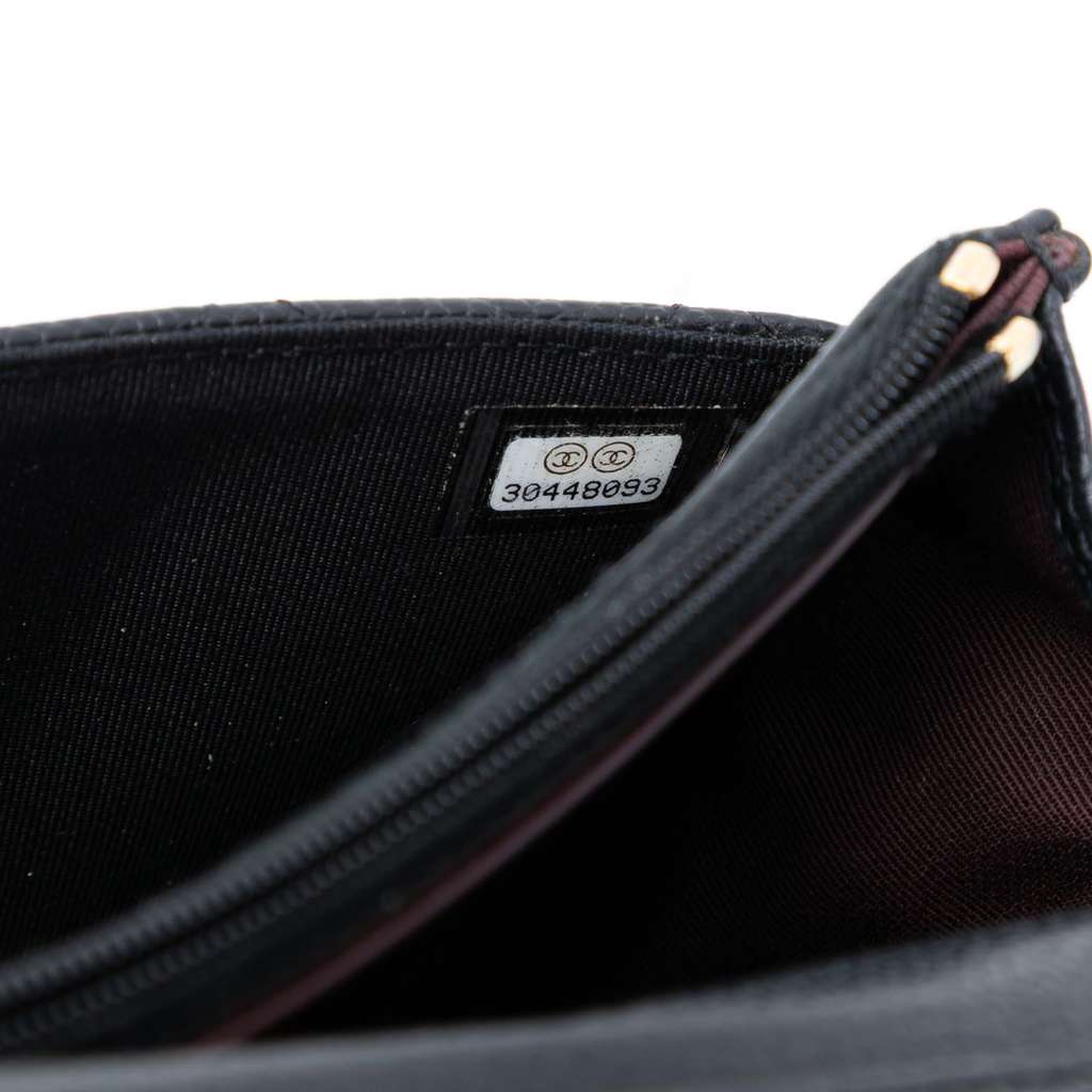 Chanel CC Quilted Caviar Wallet on Chain - 5