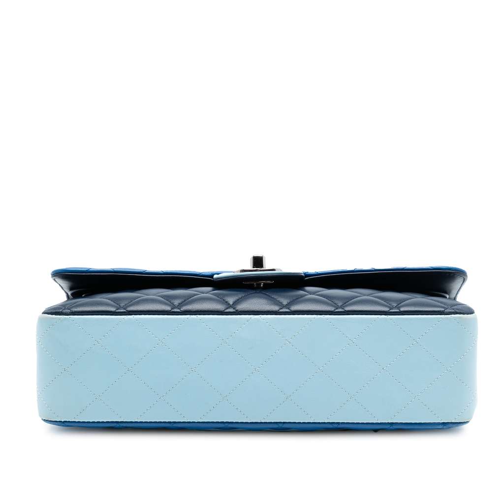 Chanel Medium Classic Tricolor Lambskin Double Flap - 3