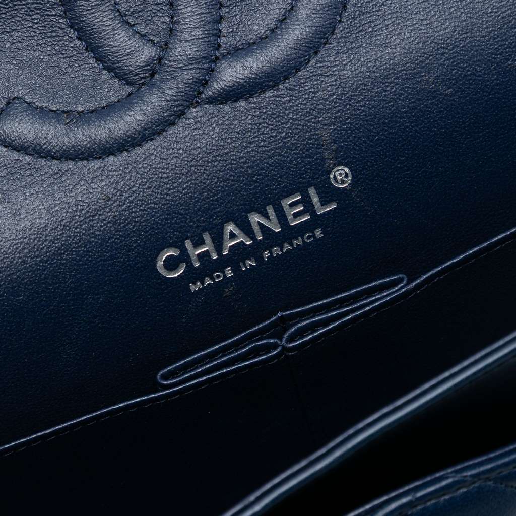 Chanel Medium Classic Tricolor Lambskin Double Flap - 5