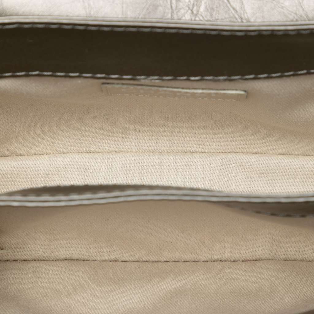 Chanel Mini Quilted Metallic Calfskin Lady Pearly Flap - 4