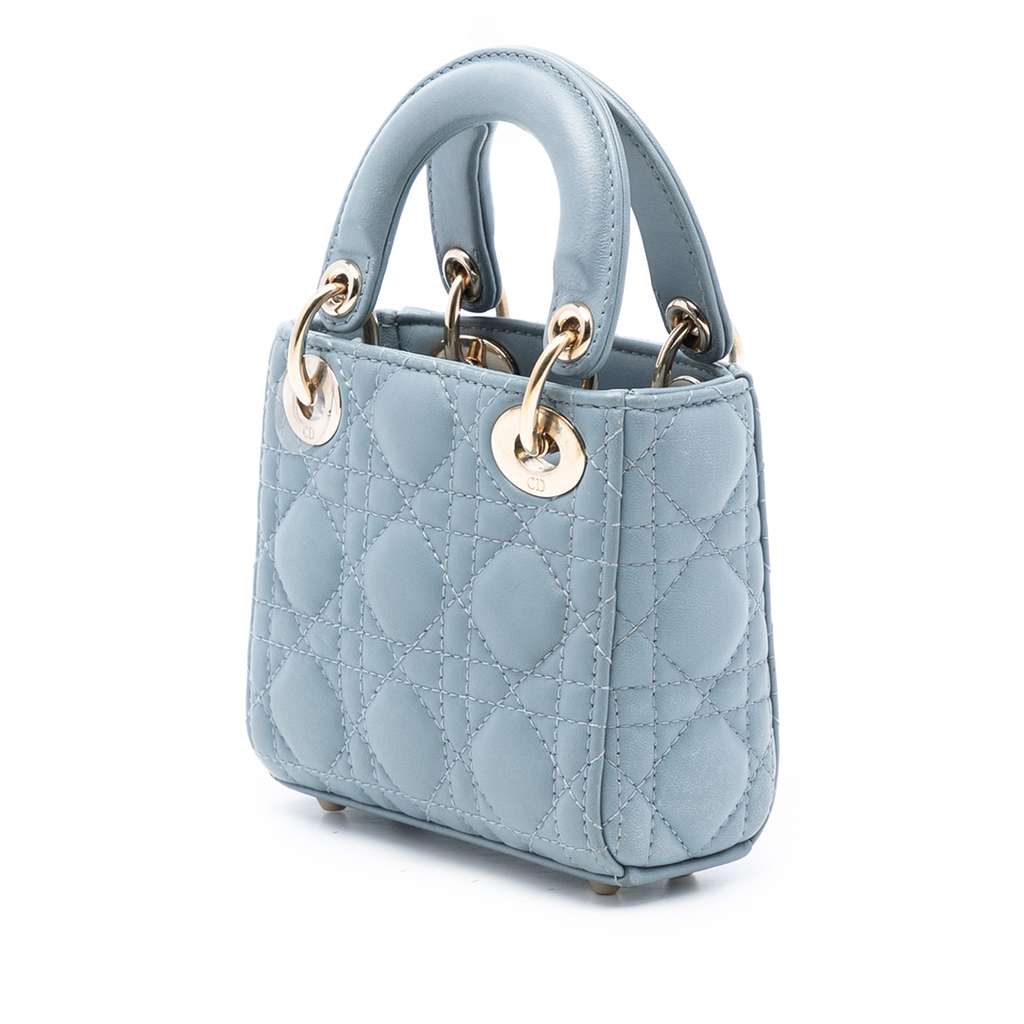 Dior Micro Lambskin Cannage Lady Dior - 2