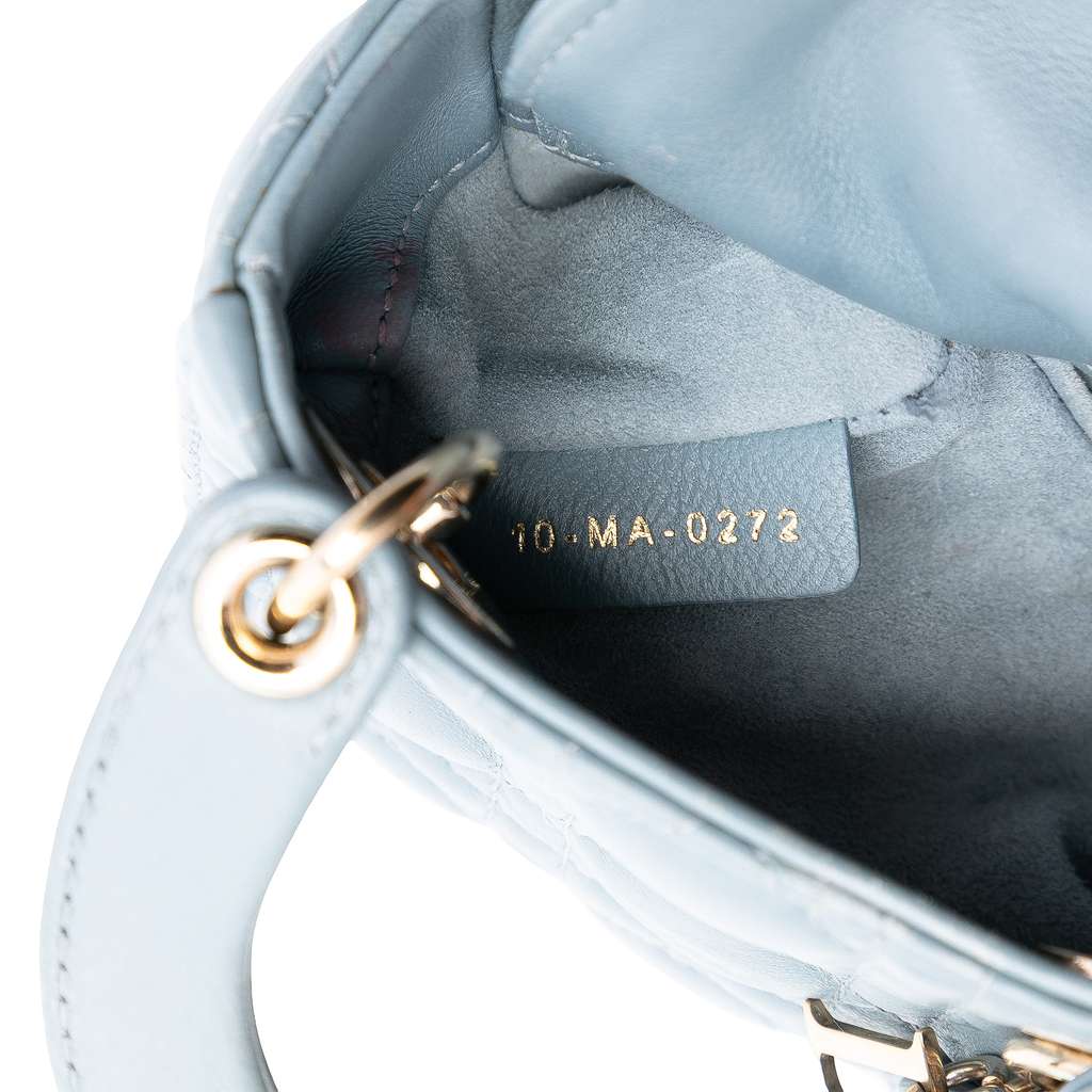 Dior Micro Lambskin Cannage Lady Dior - 5