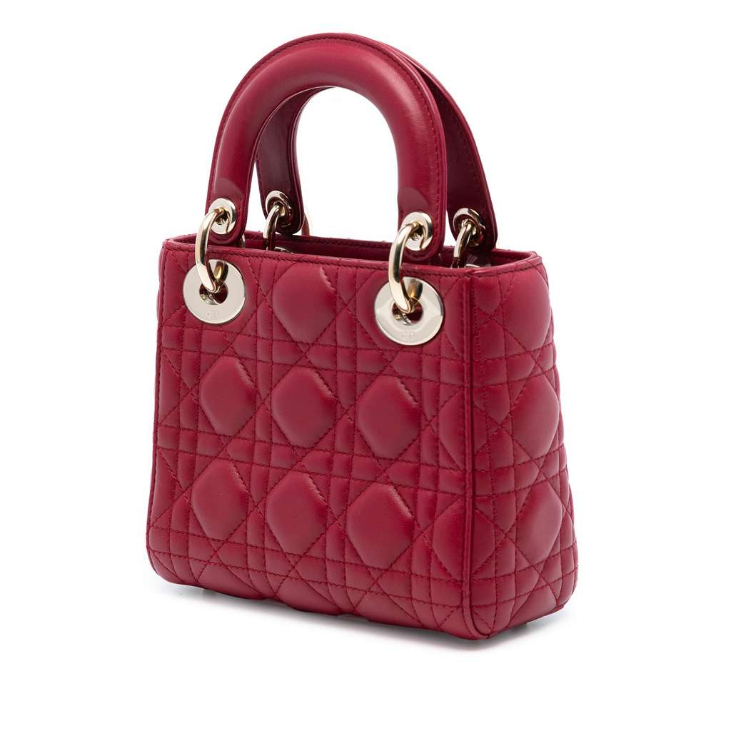 Dior Mini Lambskin Cannage Lady Dior - 2