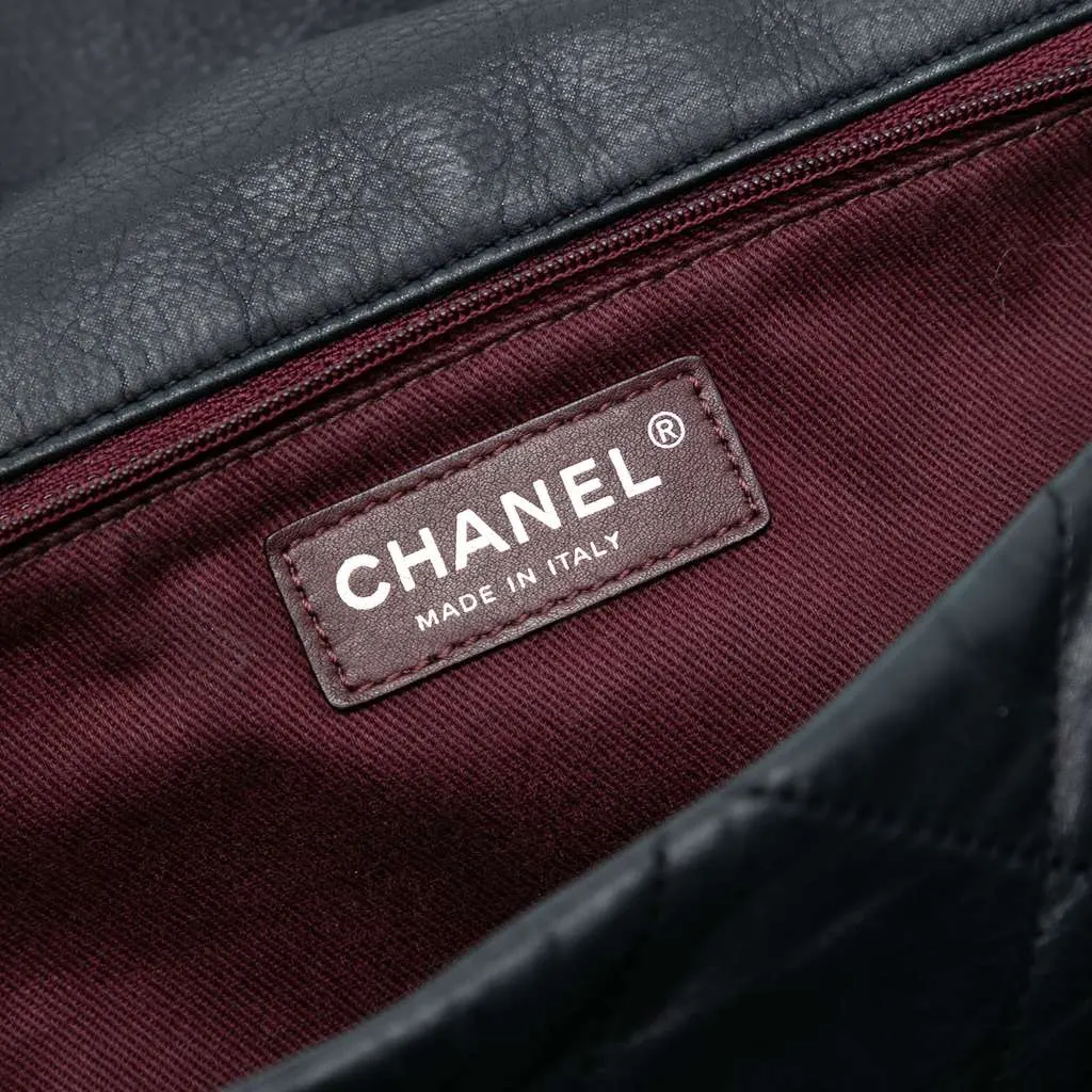 Chanel Jumbo Iridescent Calfskin In The Mix Flap Black Leather Fair - Box View