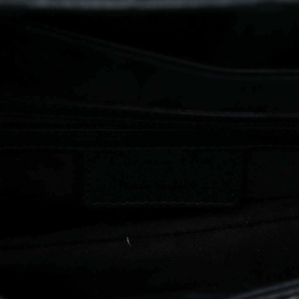 Dior Oblique Embossed Calfskin Saddle Bag - 4