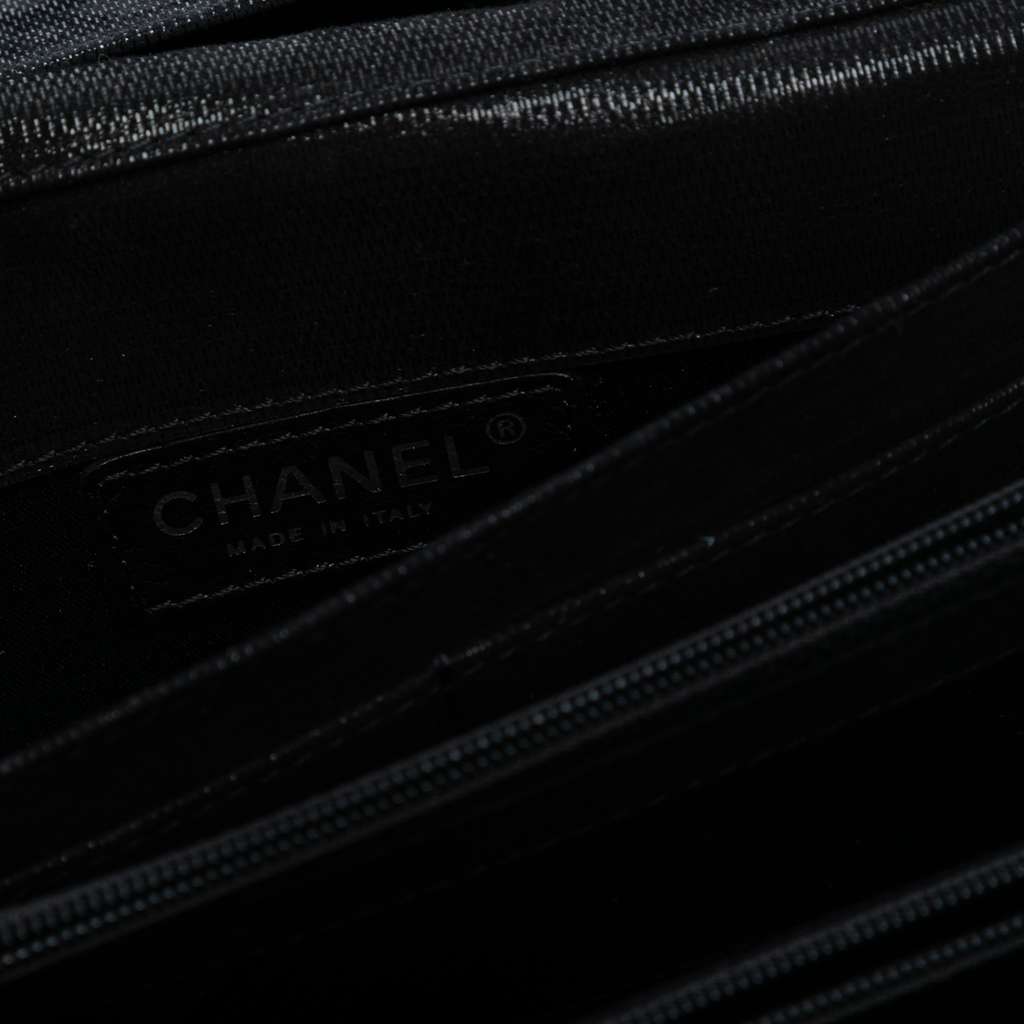 Chanel CC Quilted Textured Suede East West Flap - 5