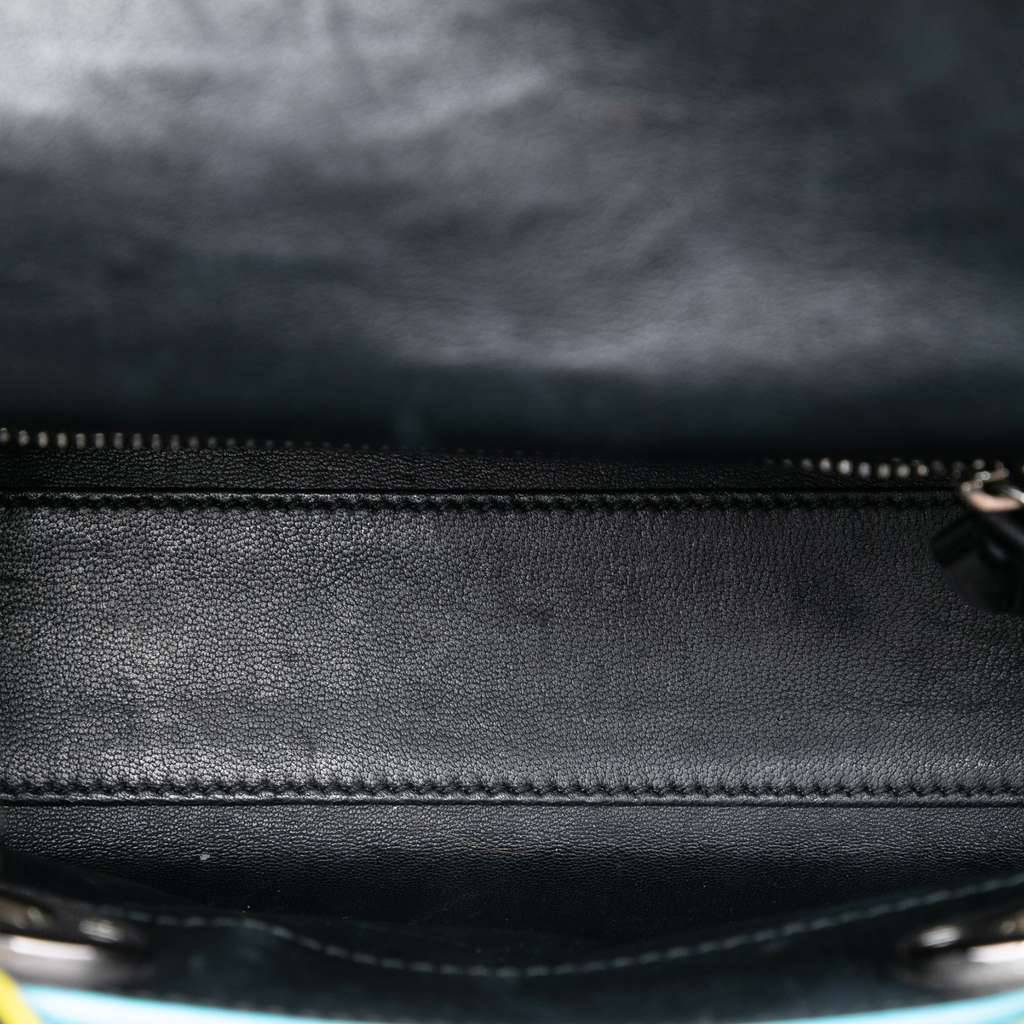 Dior Mini Lambskin 3D Floral Embroidered Lady Dior - 4