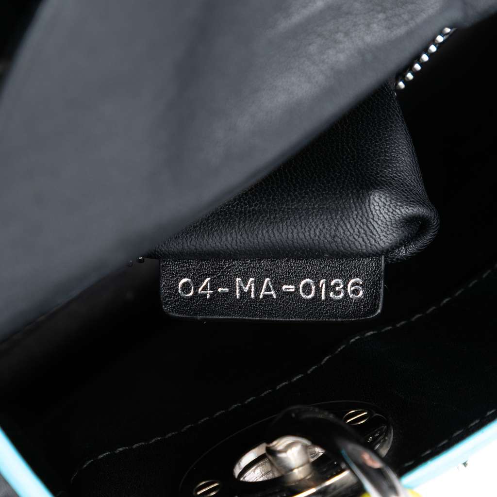 Dior Mini Lambskin 3D Floral Embroidered Lady Dior - 5