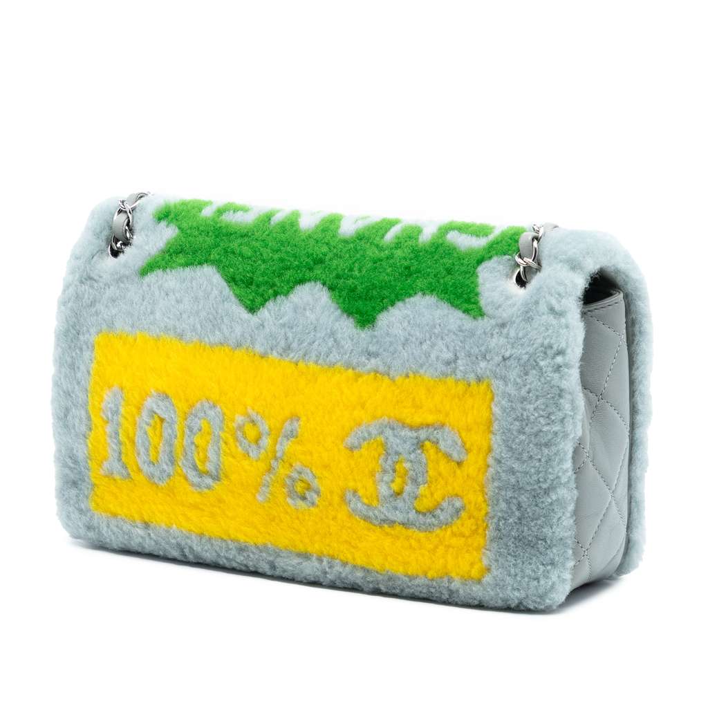 Chanel Shearling and Lambskin Patchwork No 5 Pop Art Flap - 2