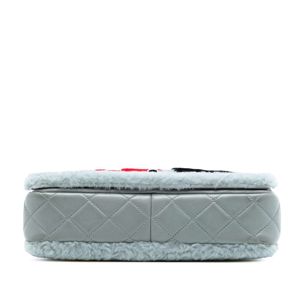 Chanel Shearling and Lambskin Patchwork No 5 Pop Art Flap - 3