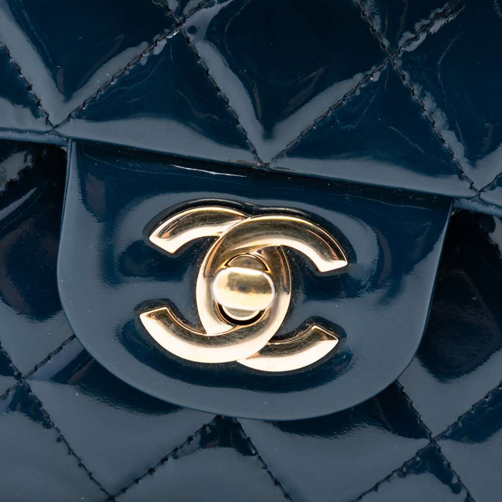 Chanel Small Classic Patent Double Flap - 5