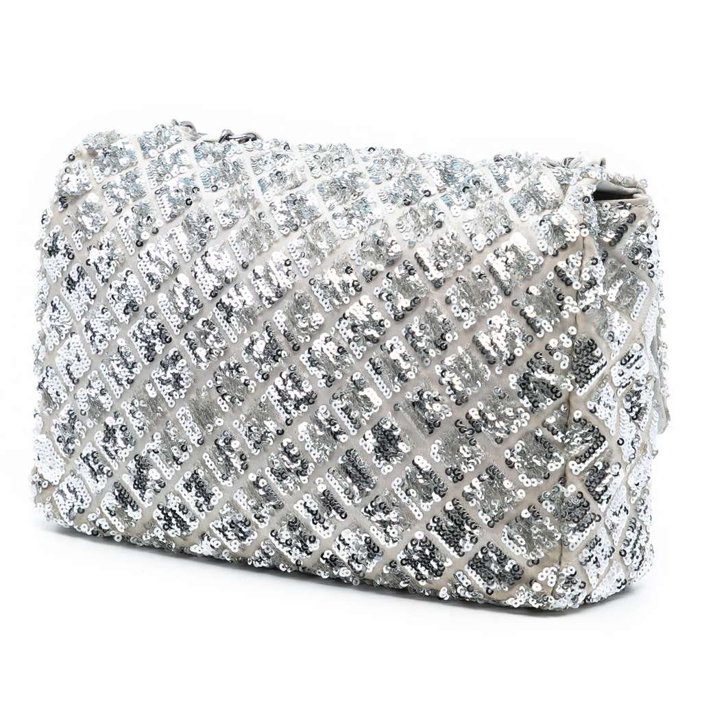 Chanel Medium Satin Seasonal Sequin Flap - 2