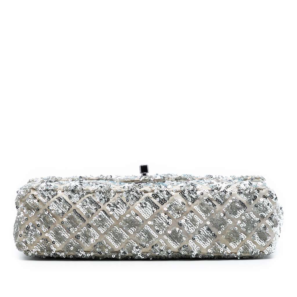 Chanel Medium Satin Seasonal Sequin Flap - 3