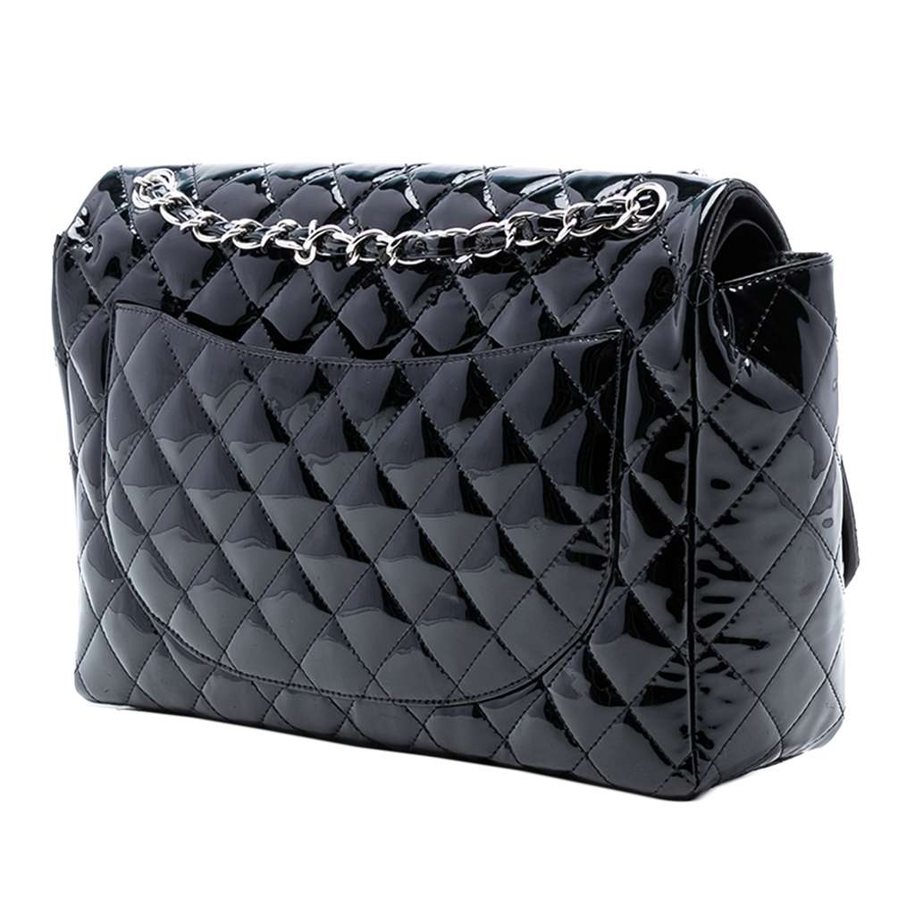 Chanel Maxi Classic Patent Double Flap - 2