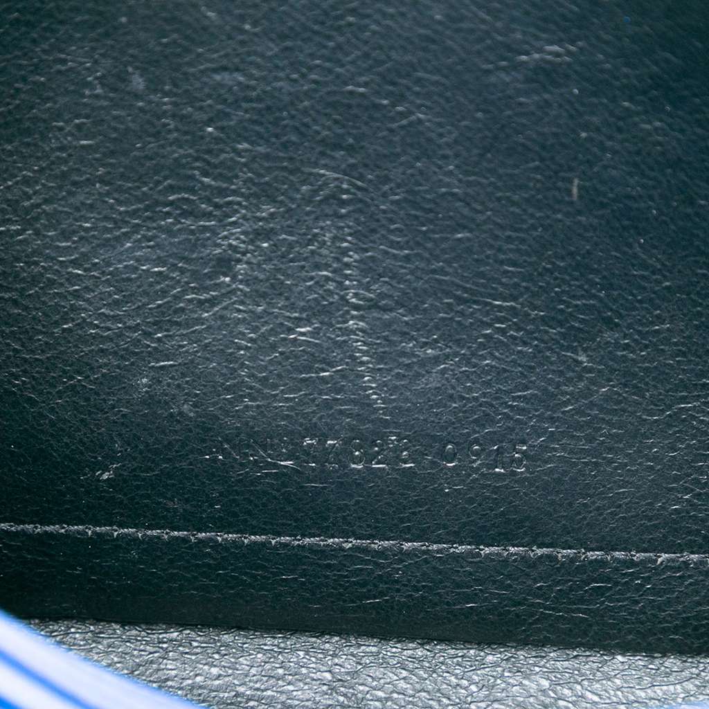 Saint Laurent Grain De Poudre Chevron Monogram Envelope Chain Wallet - 5