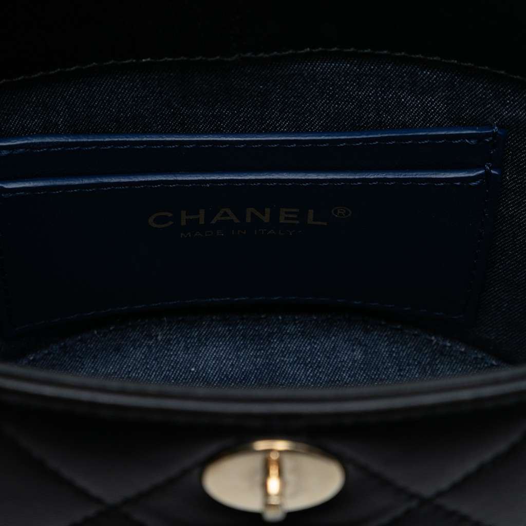 Chanel Mini Quilted Lambskin Elegant Chain Vanity Case - 5