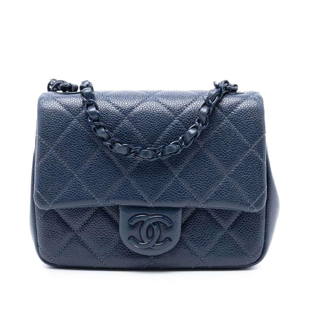 Chanel Mini Square Caviar Incognito Flap