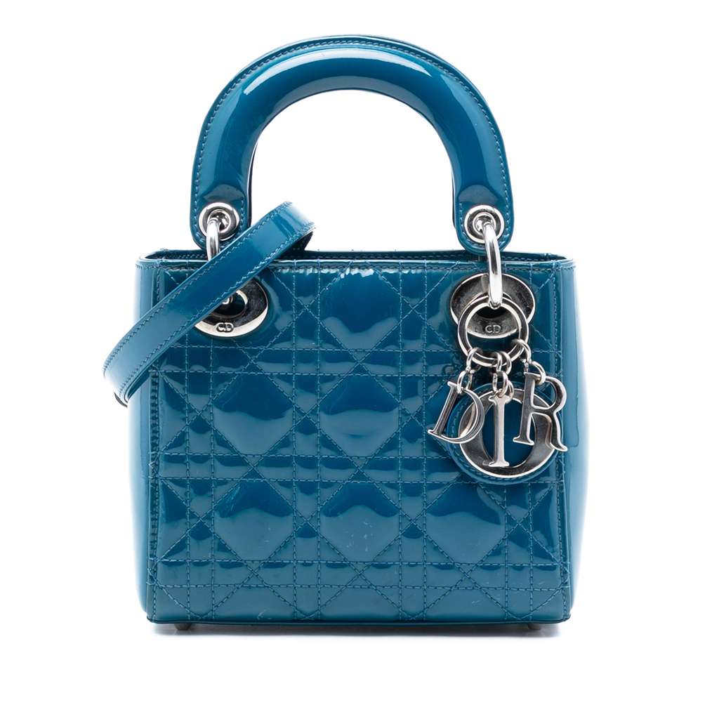 Dior Mini Patent Cannage Lady Dior