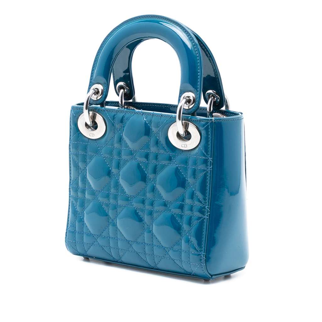 Dior Mini Patent Cannage Lady Dior - 2