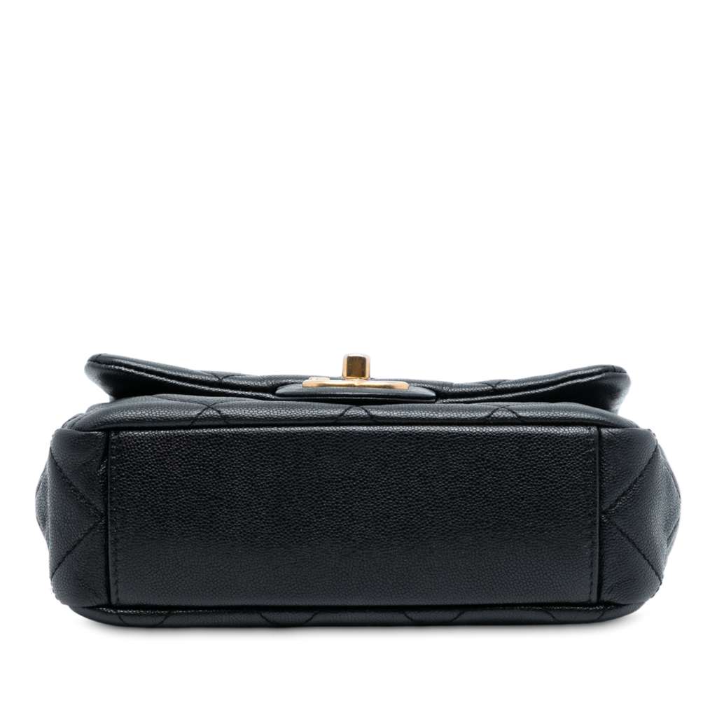 Chanel Mini Quilted Caviar Top Handle Flap - 3