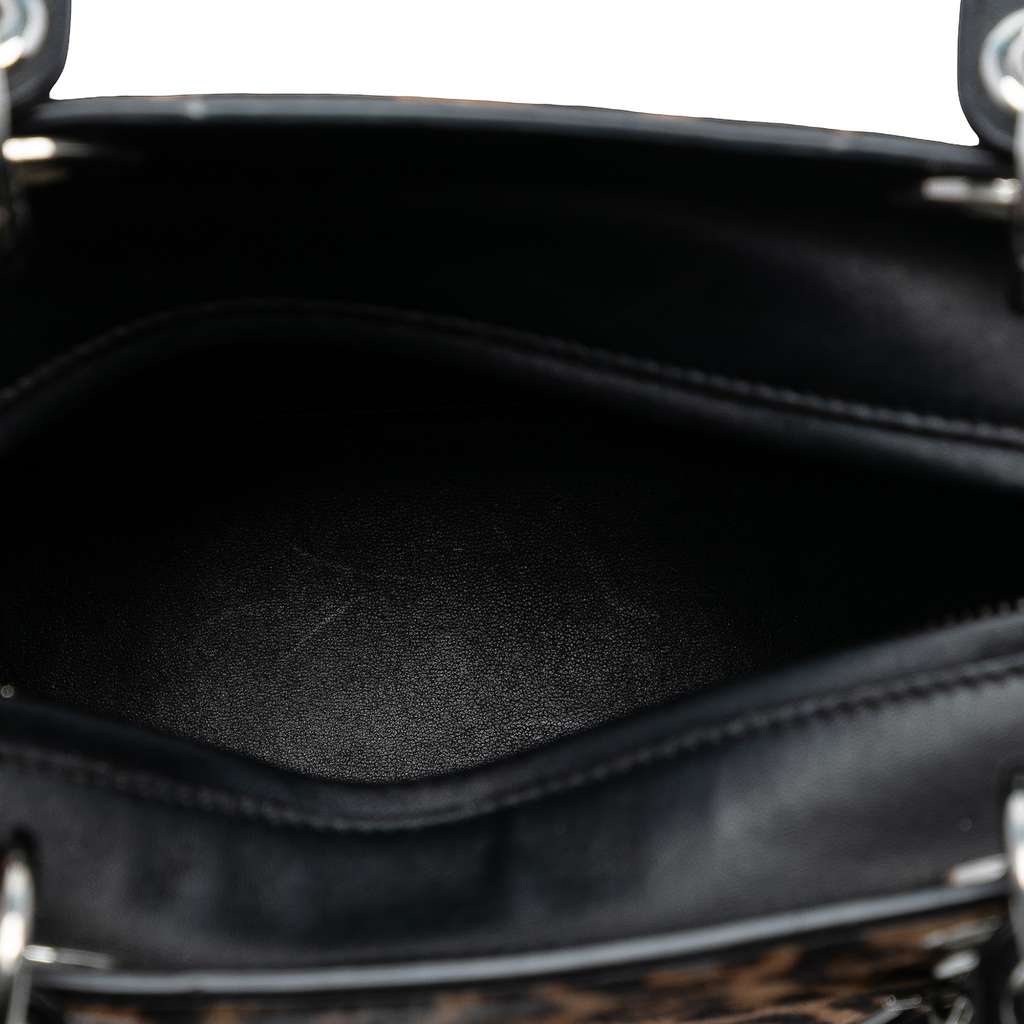 Dior Medium Pony Hair Leopard Print Lady Dior - 4