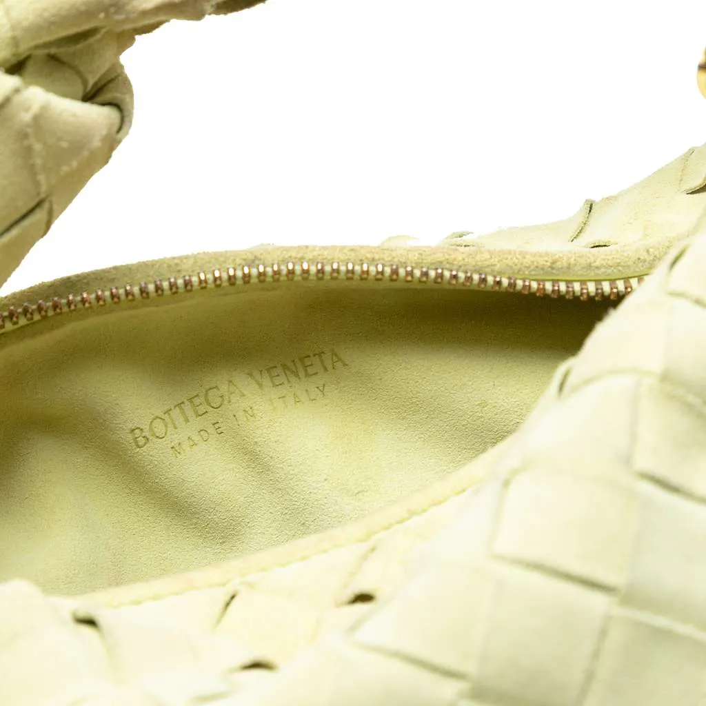 Bottega Veneta Mini Suede Intrecciato Jodie Yellow Leather Very good - Box View