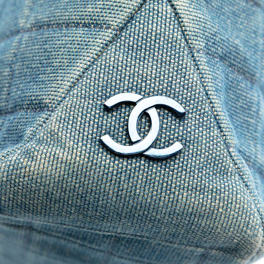 Chanel CC Chocolate Bar Denim Tote - 5