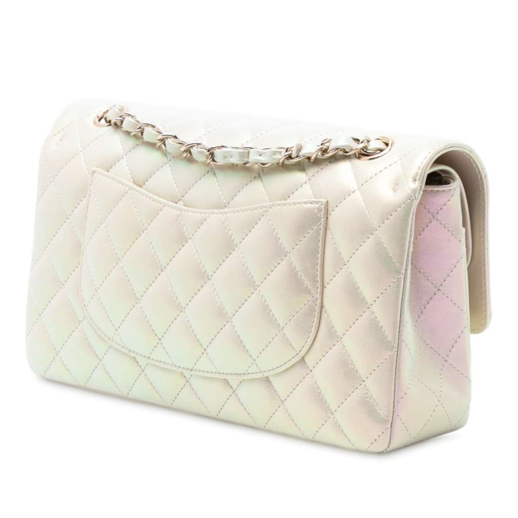 Chanel Medium Classic Iridescent Lambskin Double Flap - 2
