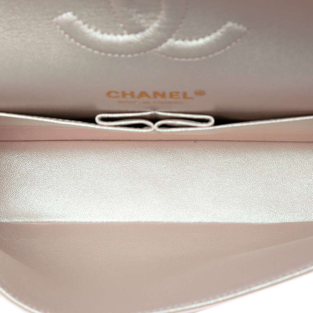 Chanel Medium Classic Iridescent Lambskin Double Flap - 4
