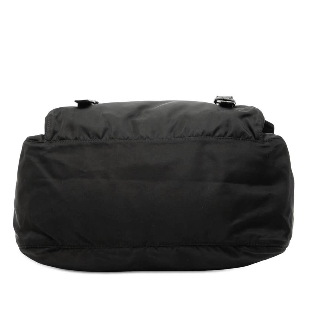 Prada Tessuto Zip Double Buckle Messenger Bag - 3