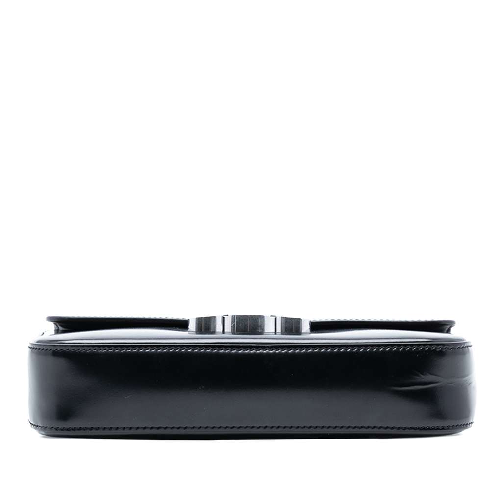 Celine Shiny Calfskin Triomphe Chain Box Shoulder Bag - 3