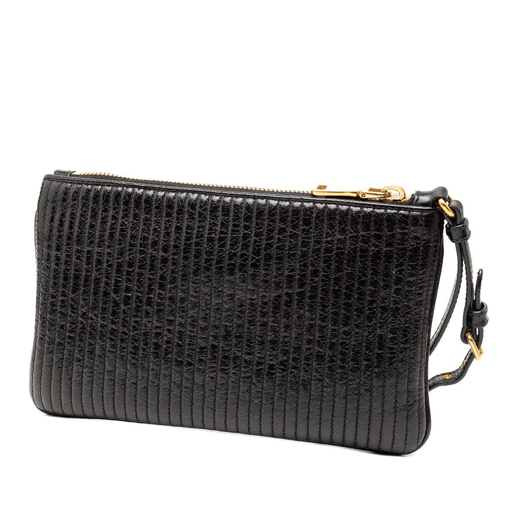 Miu Miu Matelasse Lambskin Clutch - 2
