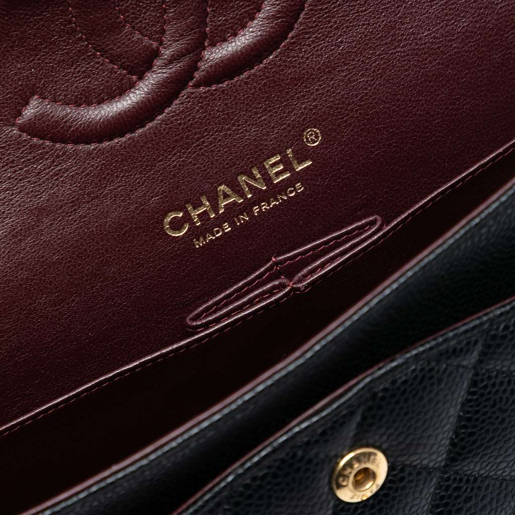 Chanel Medium Classic Caviar Double Flap - 5