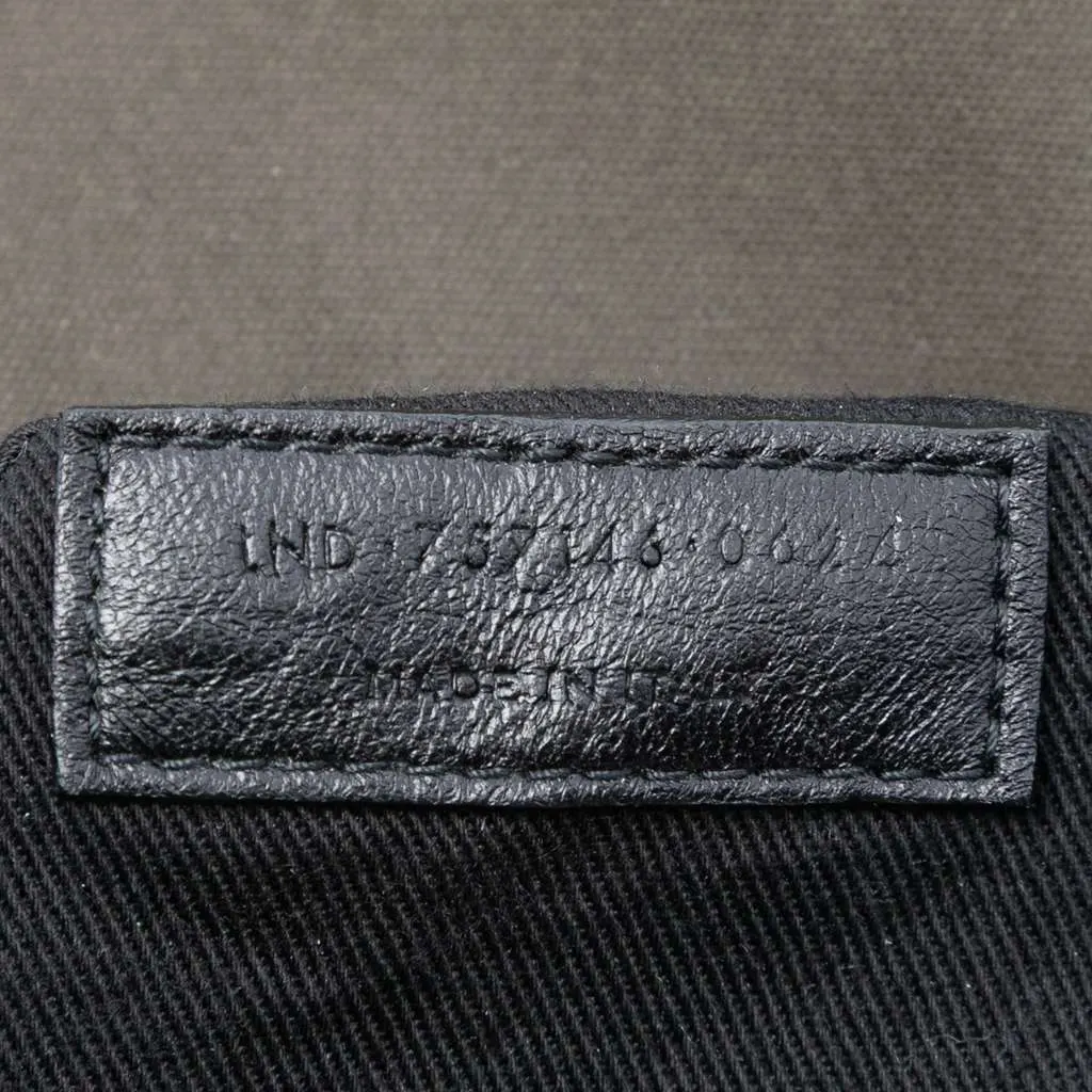 Saint Laurent Canvas Niki Messenger Bag Grey Canvas Good - Box View