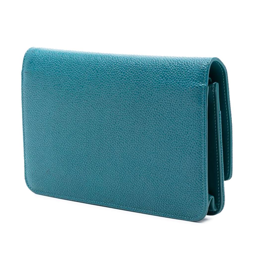 Chanel CC Caviar Wallet On Chain - 2