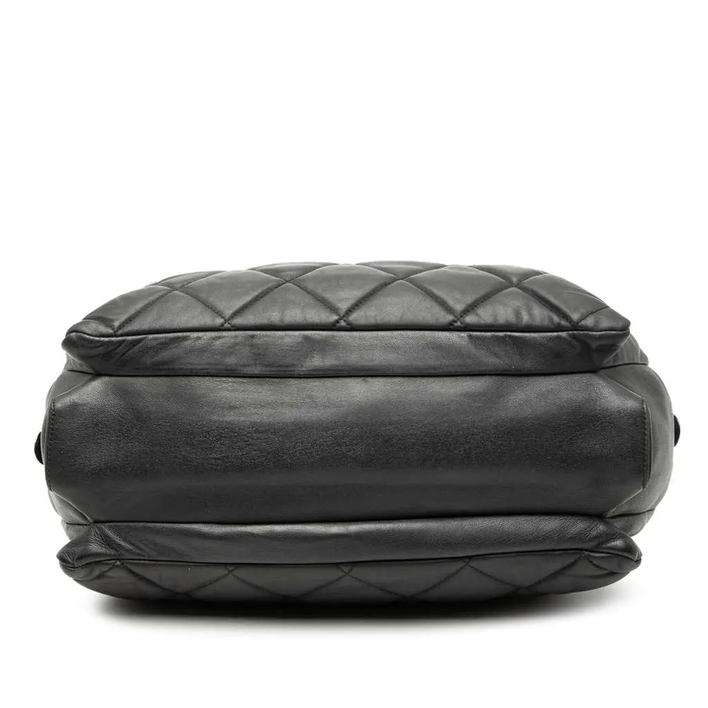 Salvatore Ferragamo Large Quilted Nappa Vara Tote Black Leather Very good - Inside View