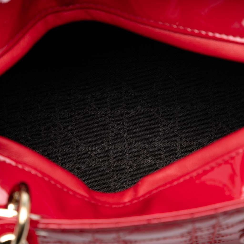 Dior Medium Patent Cannage Lady Dior - 4