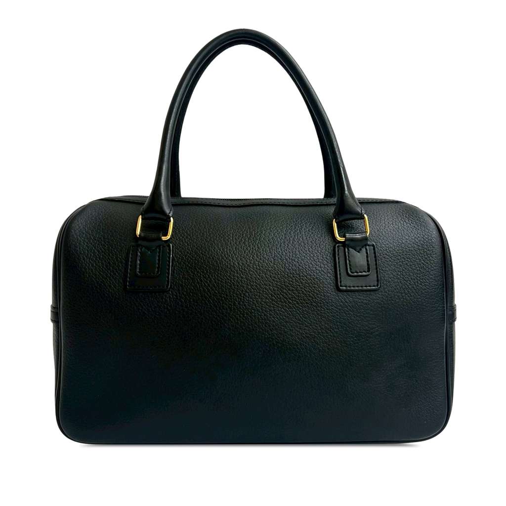 Burberry Leather Boston Bag - 2