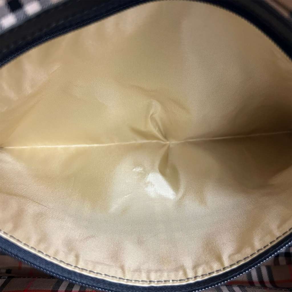 Burberry Leather Boston Bag - 4