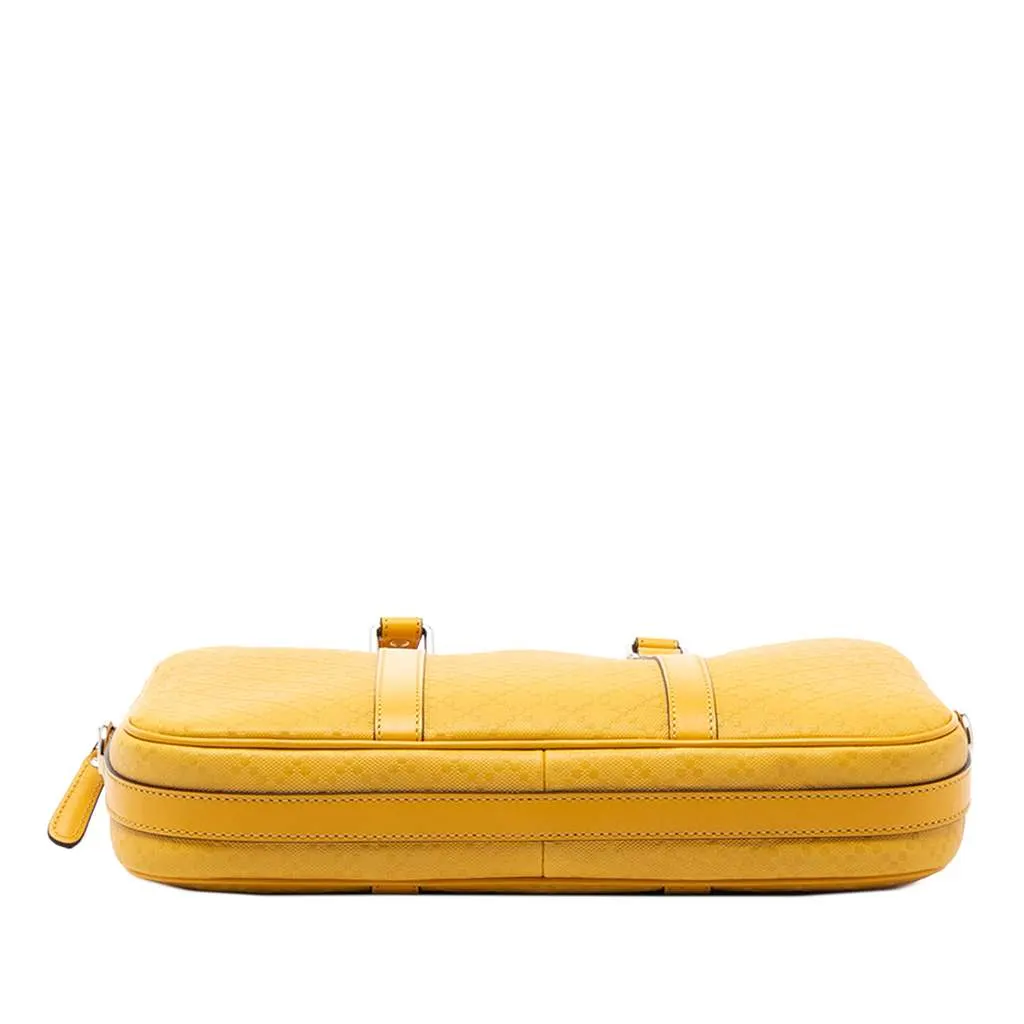 Gucci Medium Leather Diamante Bright Business Bag Yellow Leather Very good - Inside View