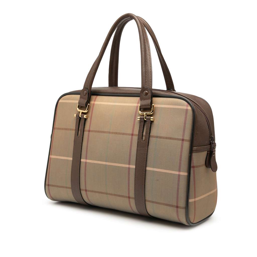 Burberry Vintage Check Canvas Handbag - 2