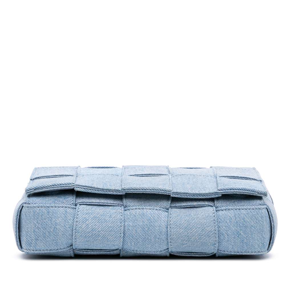Bottega Veneta Denim Intrecciato Cassette Crossbody - 3