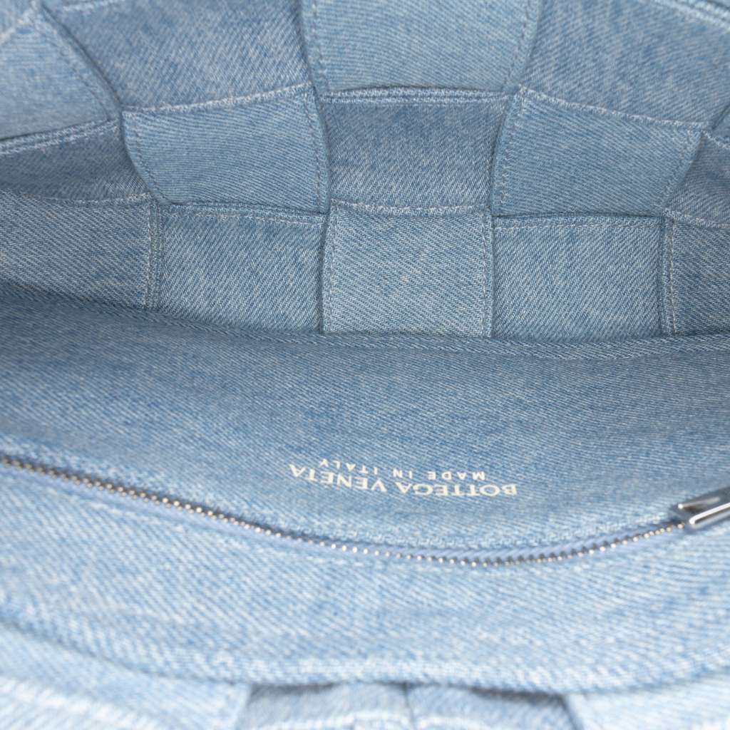 Bottega Veneta Denim Intrecciato Cassette Crossbody - 4