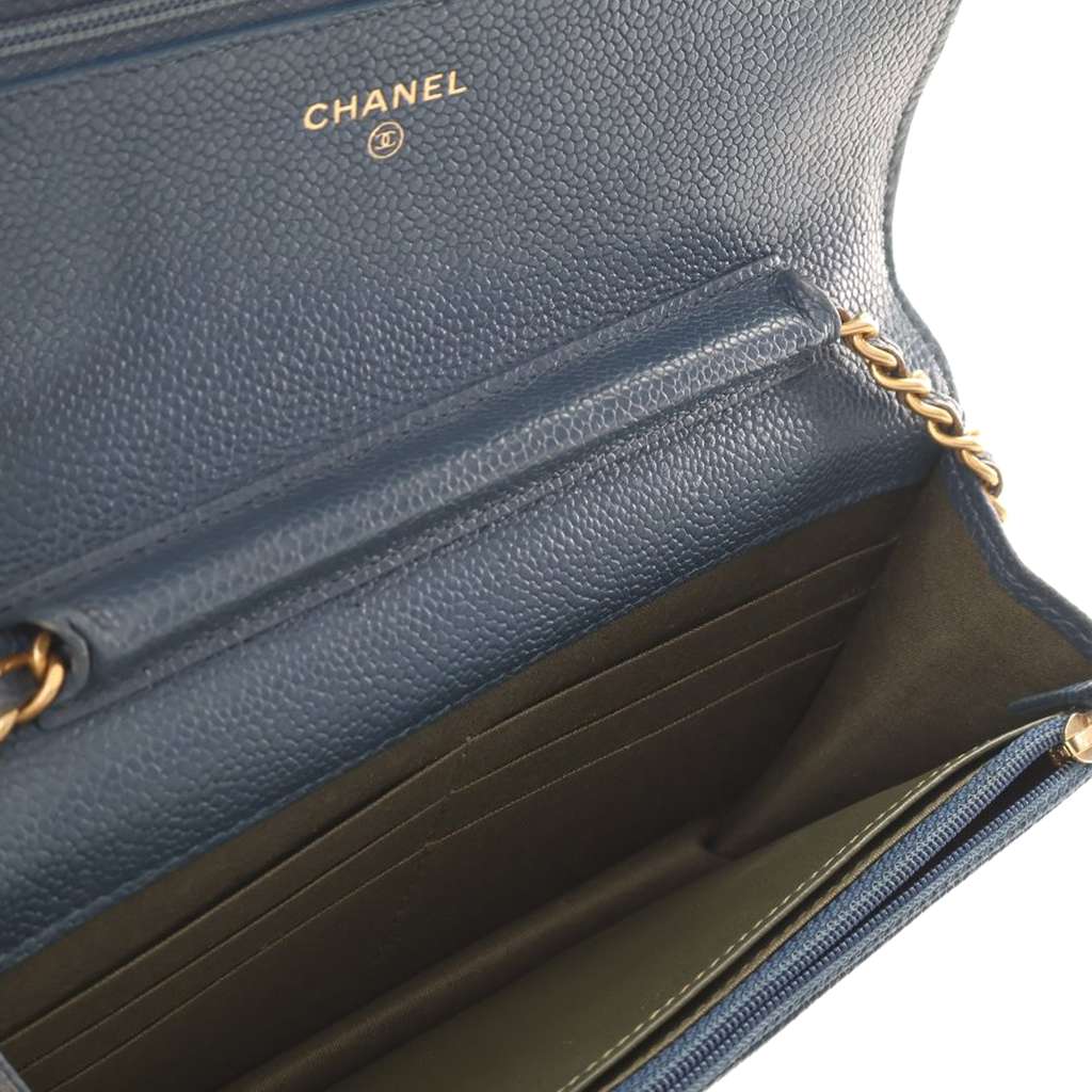 Chanel Quilted Caviar Boy Wallet on Chain - 4