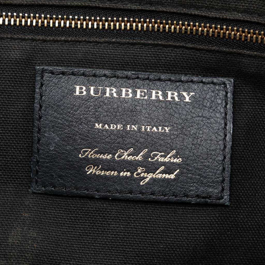 Burberry Small Leather and House Check Canvas Canterbury Tote - 5
