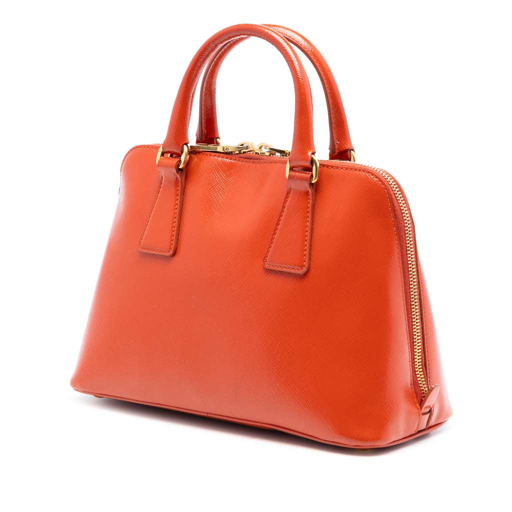 Prada Small Saffiano Vernice Promenade Satchel - 2