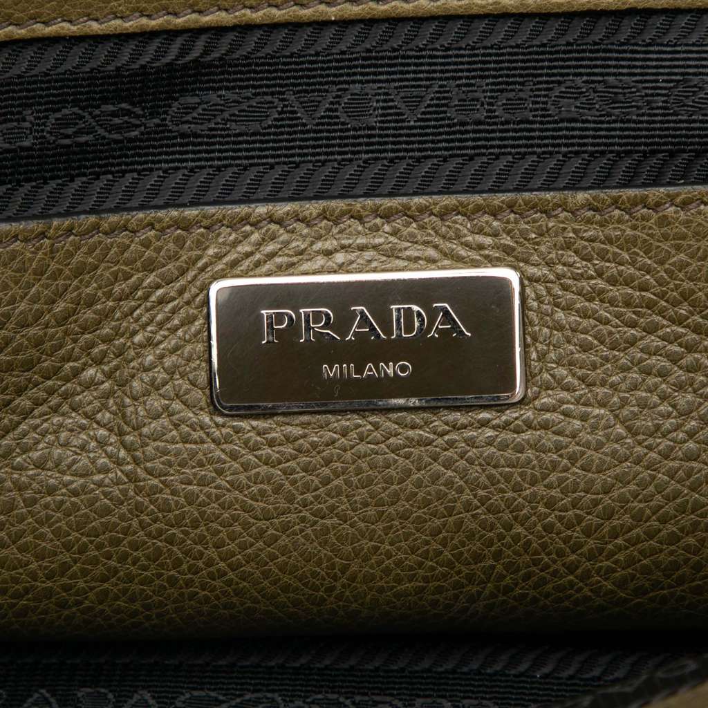 Prada Glace Calf Twin Pocket Double Handle Satchel - 5