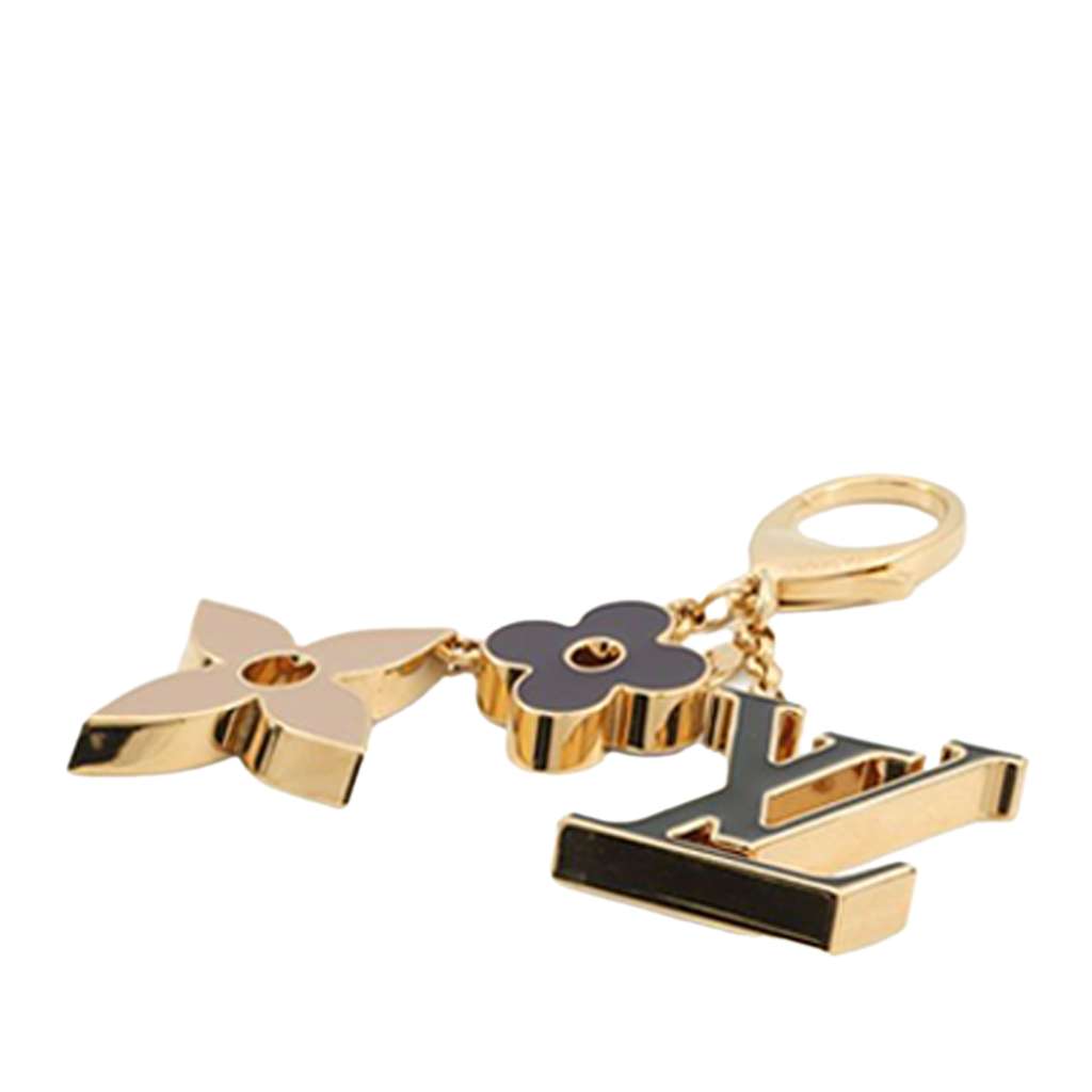 Louis Vuitton Gold Plated Fleur de Monogram Bag Charm - 2